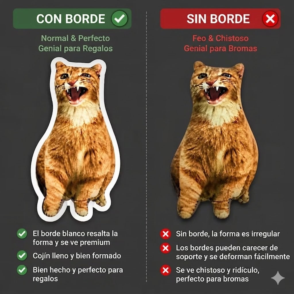Almohada de Cara Fea Personalizada – Cojín de Broma con Foto 3D