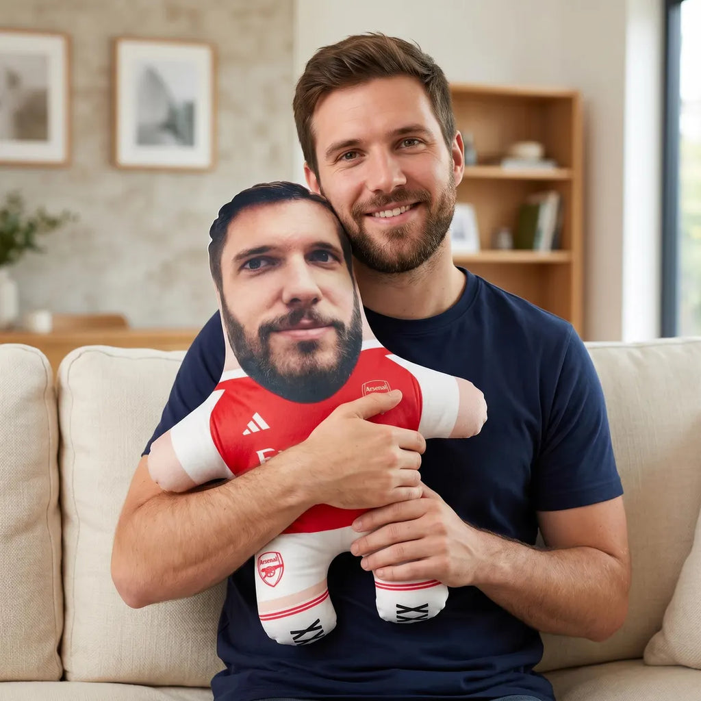 Almohada de Fútbol Personalizada – Cojín de Broma 3D con Jersey de tu Equipo