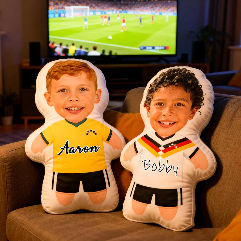 Almohada de Fútbol Personalizada – Cojín de Broma 3D con Jersey de tu Equipo