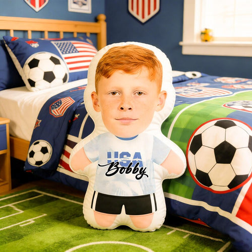 Almohada de Fútbol Personalizada – Cojín de Broma 3D con Jersey de tu Equipo