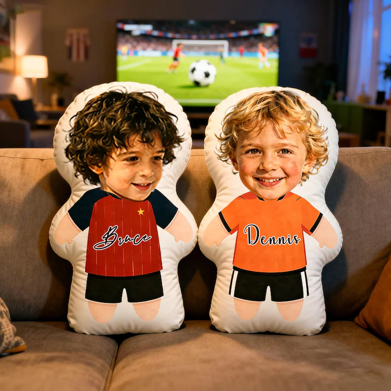 Almohada de Fútbol Personalizada – Cojín de Broma 3D con Jersey de tu Equipo