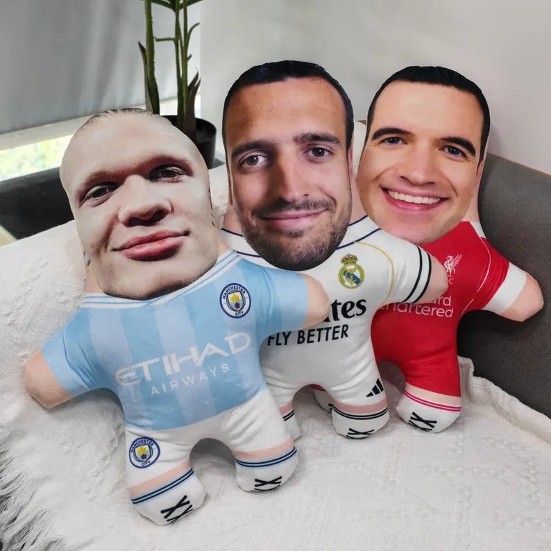 Almohada de Fútbol Personalizada – Cojín de Broma 3D con Jersey de tu Equipo